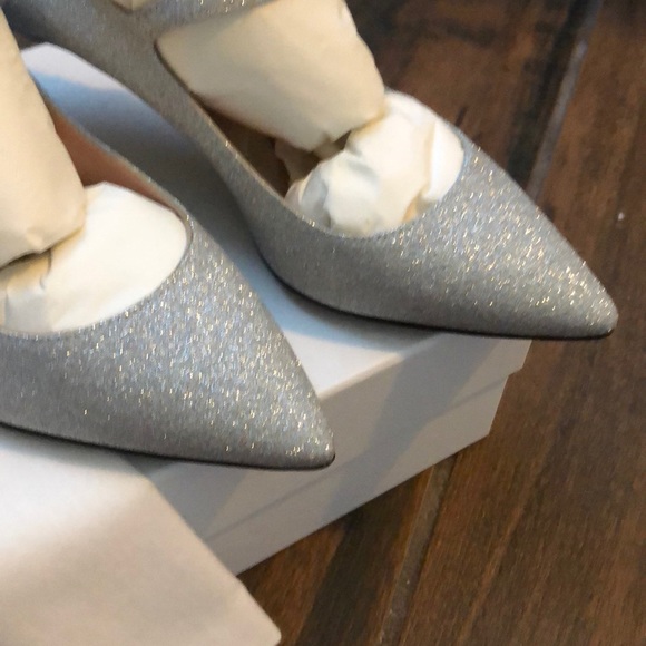 Sale! New Authentic moschino silver heels